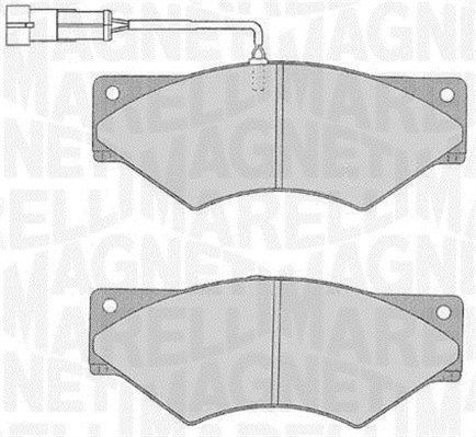 MAGNETI MARELLI Piduriklotsi komplekt,ketaspidur 363916060546